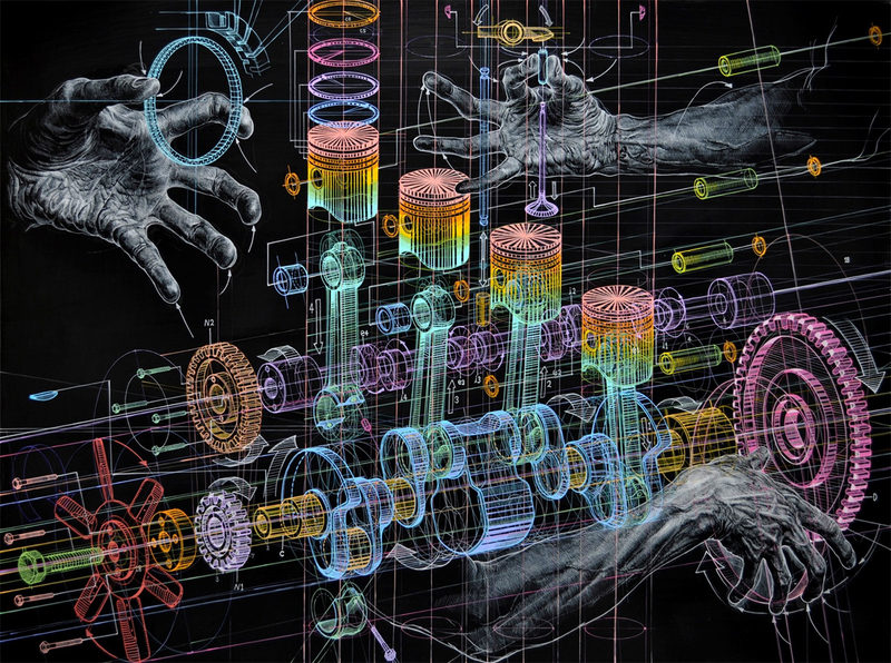 Illustration for article titled Oil Paintings That Look Like They Came Straight Out Of Futuristic Lab
